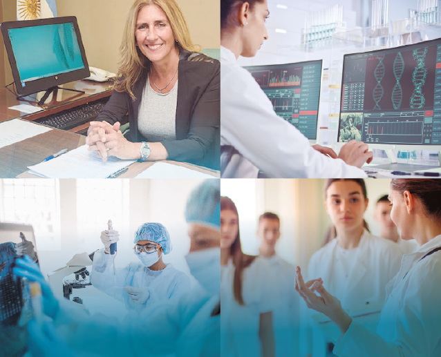 Profesionales bioquimicos realizado tareas