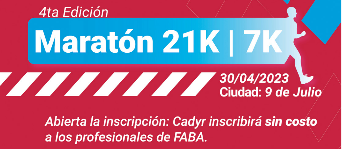 Afiche 4° maraton de 9 de Julio 